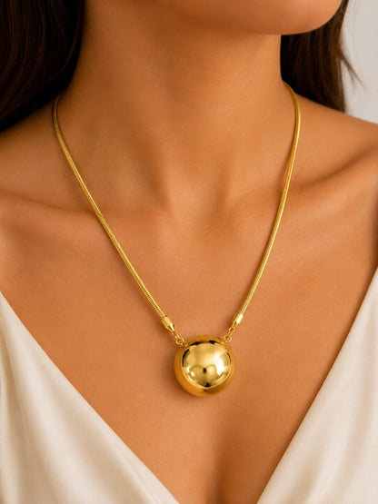 Colar Fio Alemão Esfera Ouro 18k