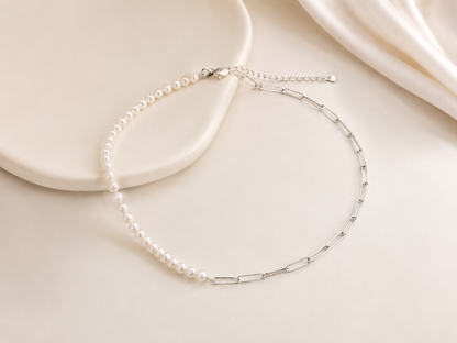 Colar Mix Vintage Pérolas Cartier Prata 925