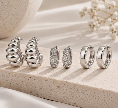 Trio Maxi Croissant Ródio Branco