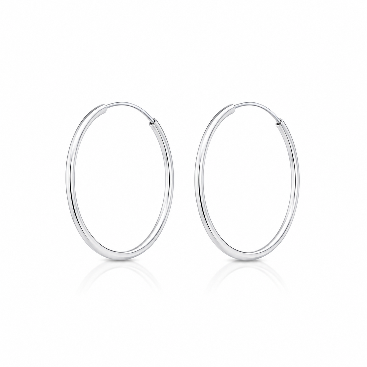 Brinco Argola de Fio G Prata 925
