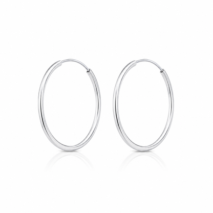 Brinco Argola de Fio G Prata 925