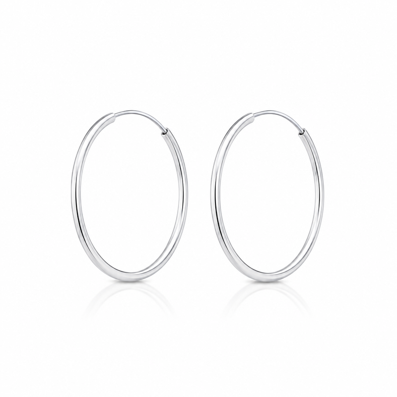 Brinco Argola de Fio G Prata 925