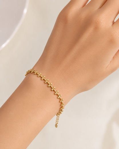 Pulseira Mini Duplo Coração MontClair Ouro 18k