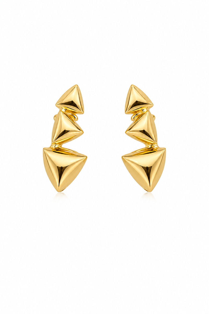 Brinco EarCuff Desregular Ouro 18k