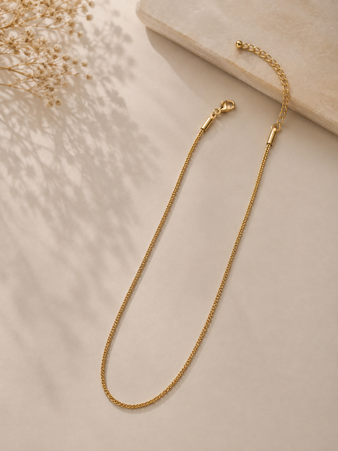 Choker Elo Zig Zag Laminado MontClair Ouro 18k