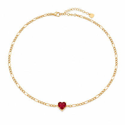 Choker 3x1 Rubi Ouro 18k