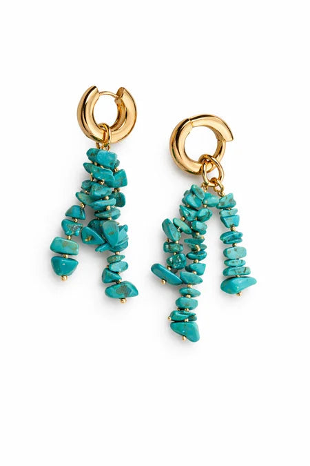 Brinco Cascalho Natural Ouro 18k