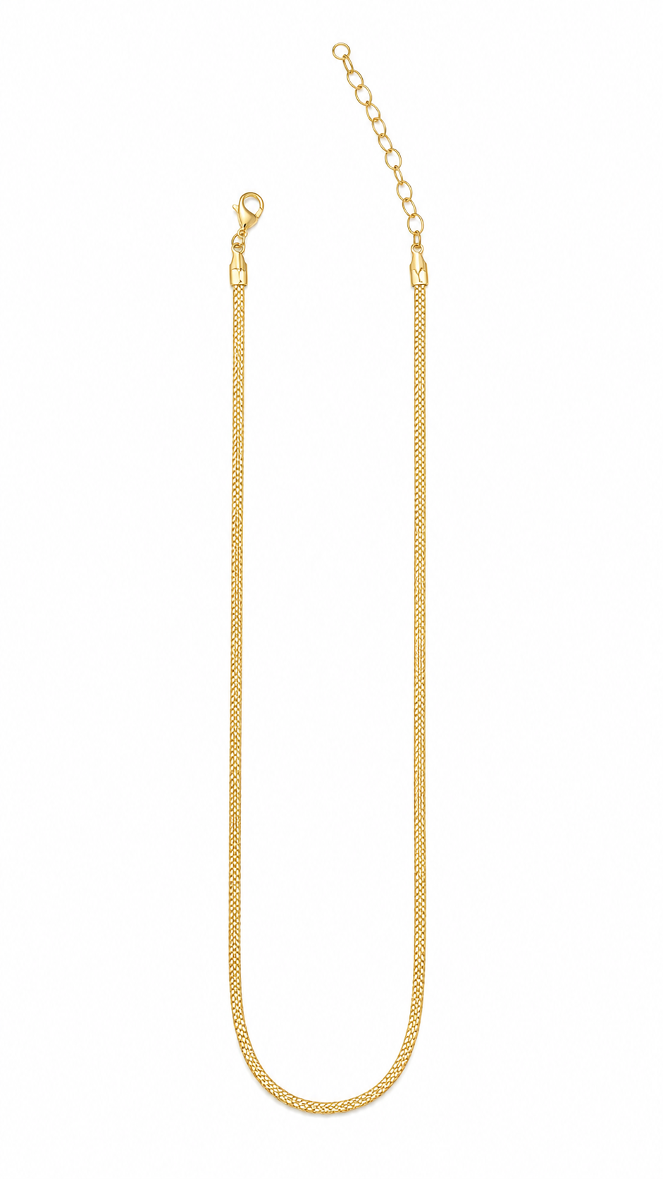 Choker Veneziana 1mm Dupla MontClair Ouro 18k