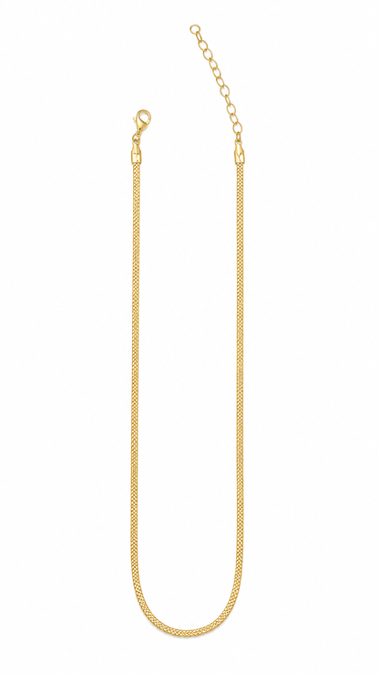 Choker Veneziana 1mm Dupla MontClair Ouro 18k