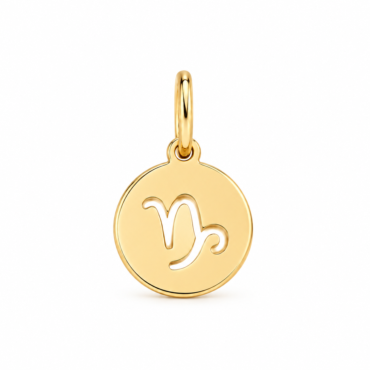 Scarlat SKU 15152 foto 1 | Pingente Signos Chapinha Lisa Ouro 18k