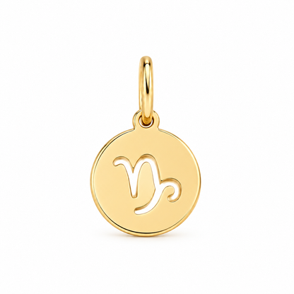 Scarlat SKU 15152 foto 1 | Pingente Signos Chapinha Lisa Ouro 18k