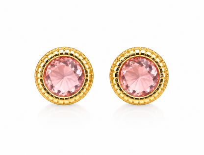 Scarlat SKU 15281 foto 1 | Brinco Essence Redondo Zircônia Ouro 18k