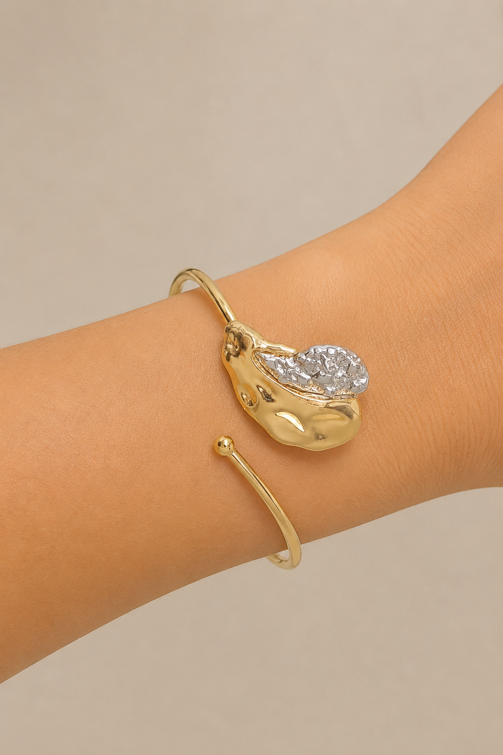 Bracelete Nuance Coração Liso Mix de Banho