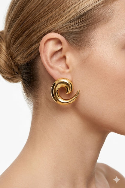 Brinco Twist Ouro 18k