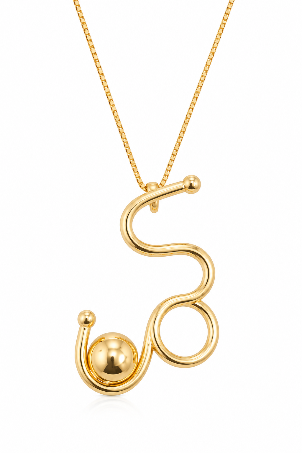 Scarlat SKU 15017 foto 1 | Colar Fio Orgânico Ouro 18k