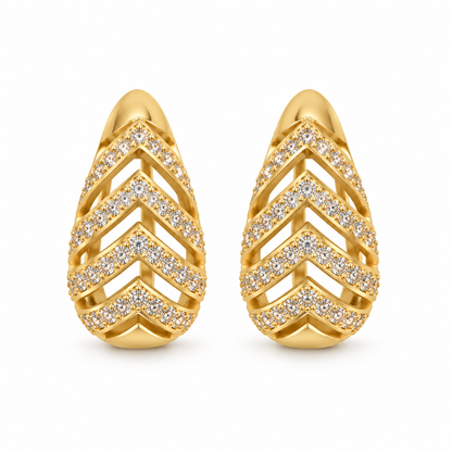 Brinco Zara Gota Aberta G Ouro 18k