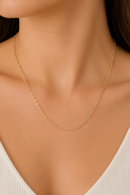 Corrente Elo Cadeado Ouro 18k