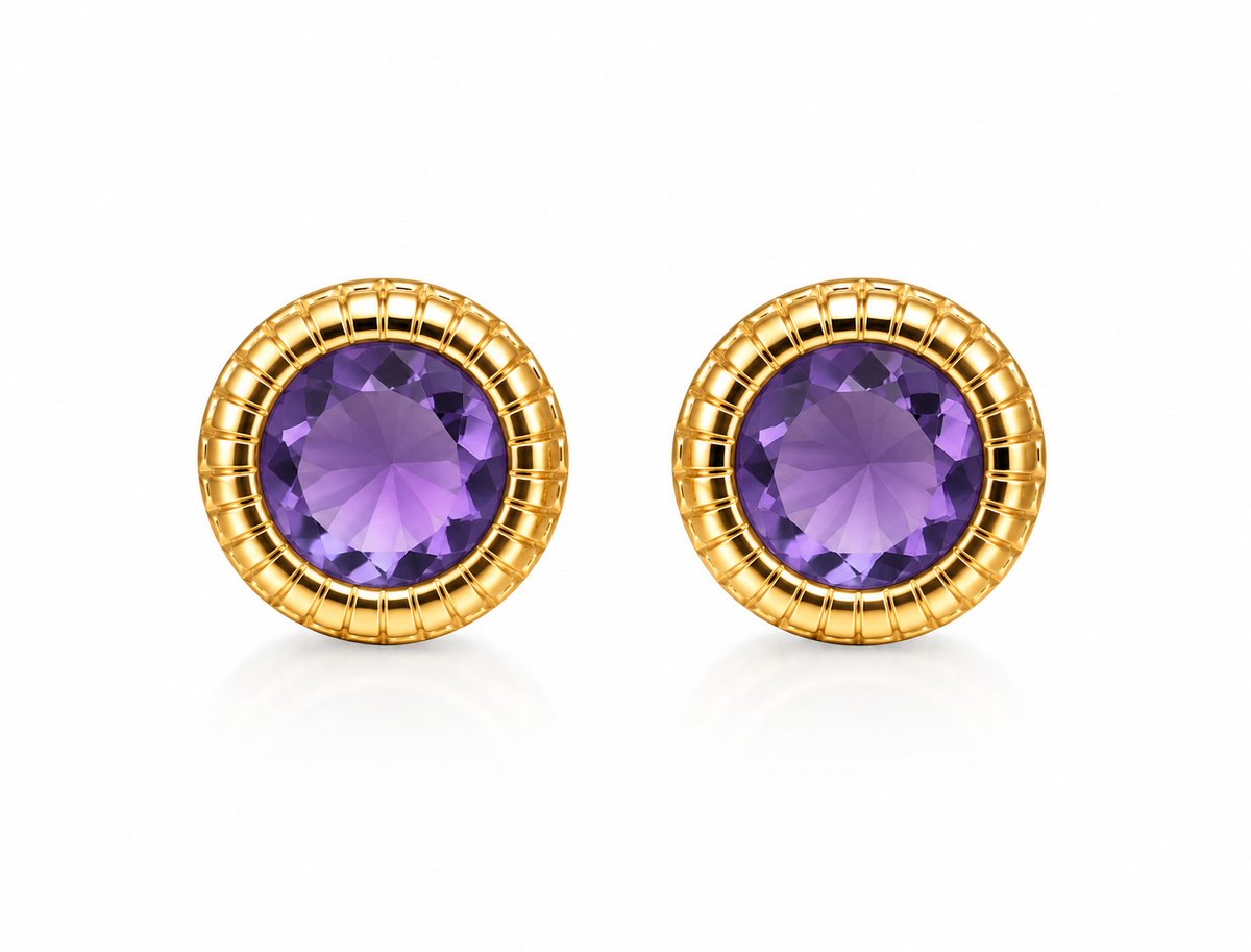 Scarlat SKU 15283 foto 1 | Brinco Essence Redondo Zircônia Ouro 18k