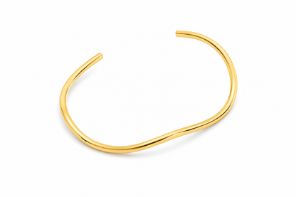 Bracelete 1mm Ondulado Ouro 18k