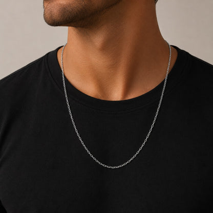 Corrente Masculina Um por Um Prata 925