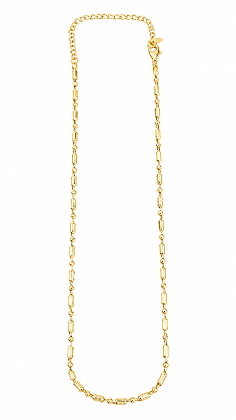 Choker Ponto e Vírgula Liso MontClair Ouro 18k