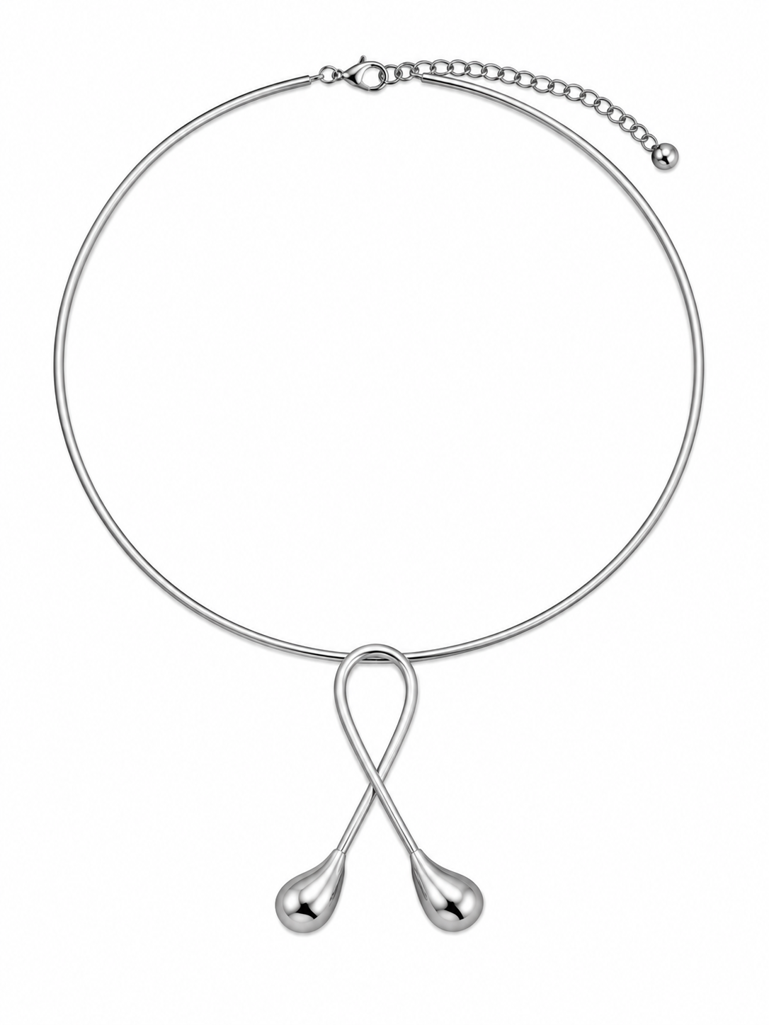 Scarlat SKU 15095 foto 1 | Aro com Pingentes Fio Orgânico Ródio Branco
