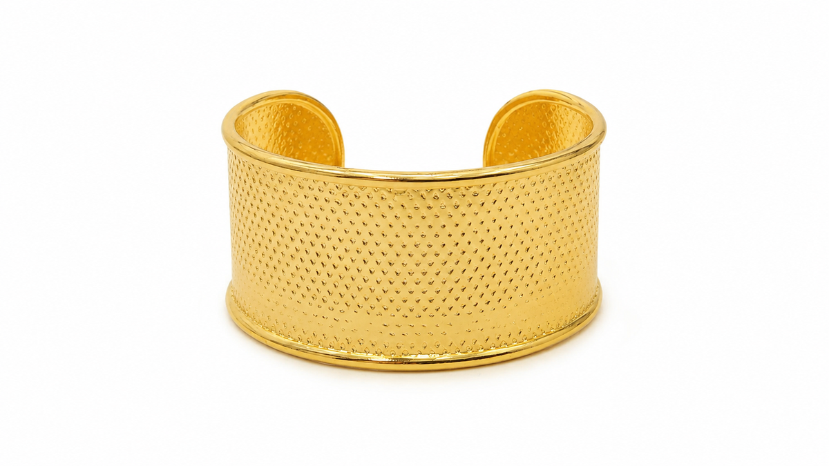 Bracelete Escama de Peixe Ouro 18k