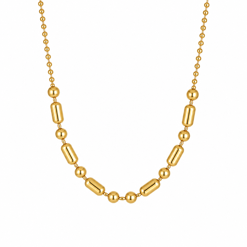 Colar Formas Geométricas Ouro 18k
