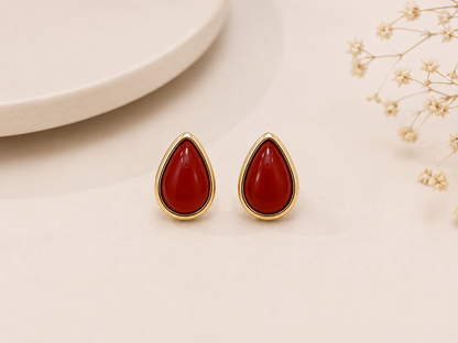 Brinco Ágata Ouro 18k
