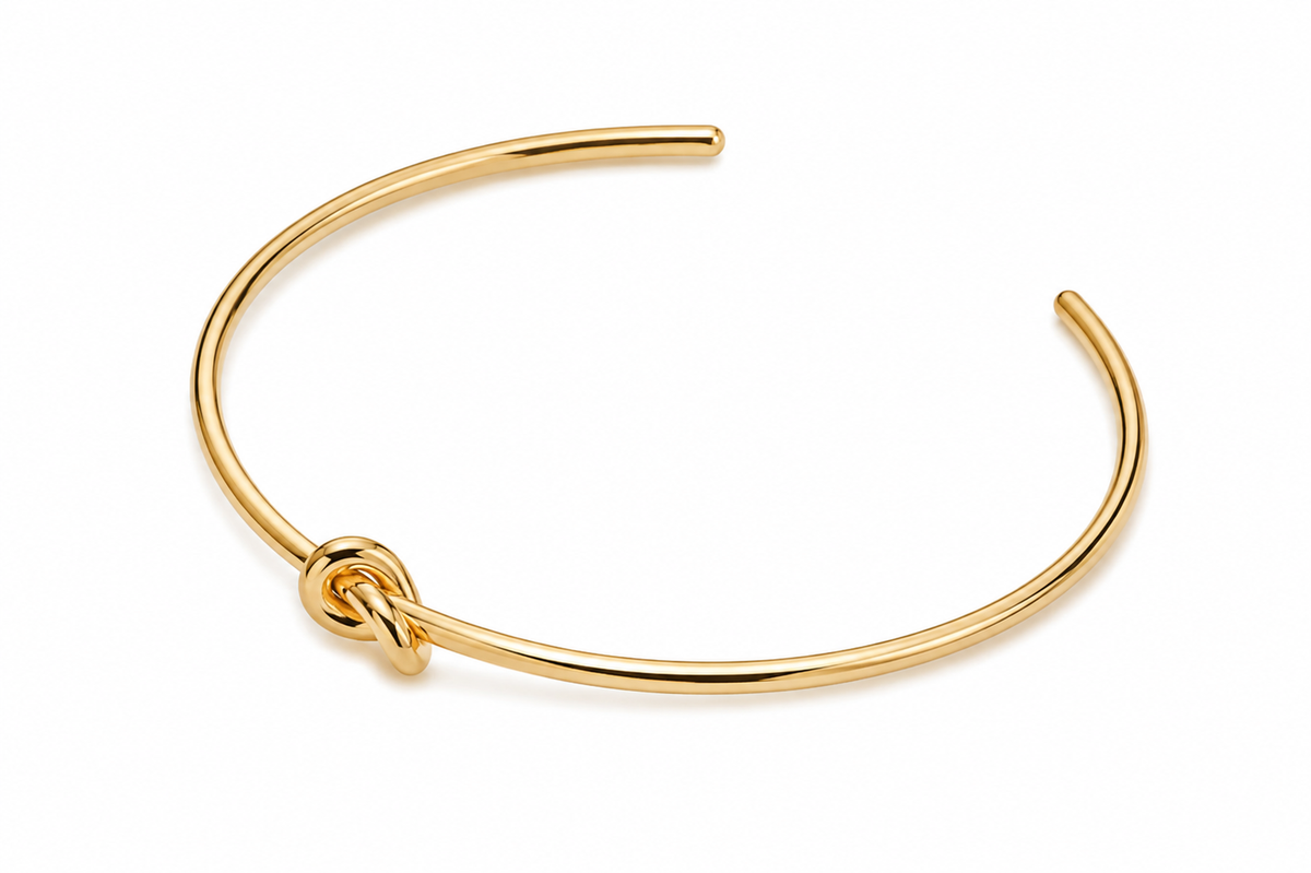 Bracelete Nó Inspiração Ouro 18k