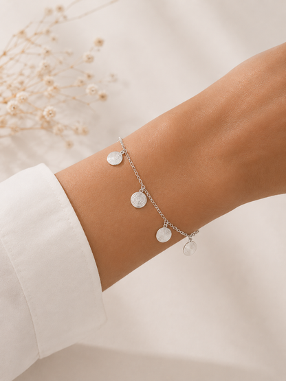 Pulseira Medalha Pai Nosso Prata 925