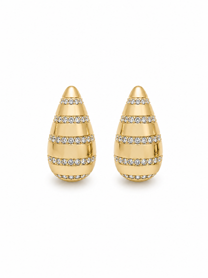Brinco Zara Gota Fechada G Ouro 18k