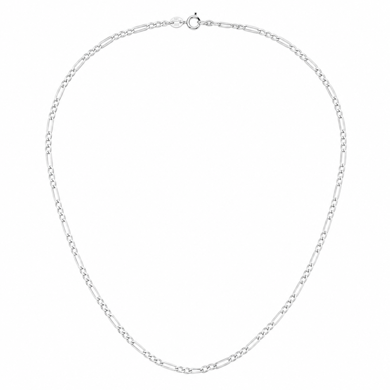 Corrente 60cm Prata 925 Masculina 3x1 2mm