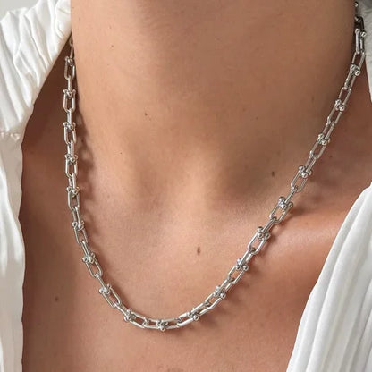 Corrente Inspiração Cartier Ródio Branco