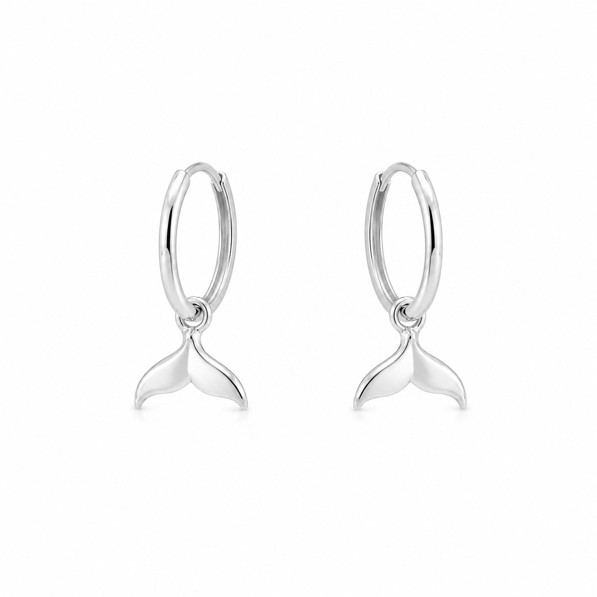 Brinco Argola Rabo de Baleia Prata 925