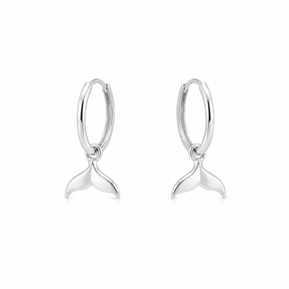 Brinco Argola Rabo de Baleia Prata 925