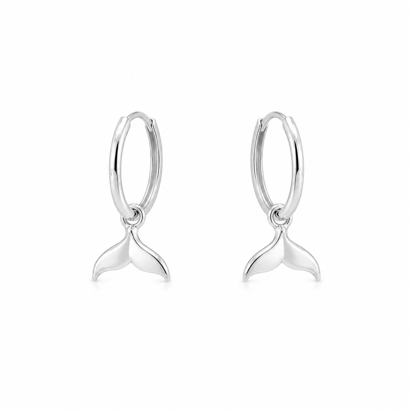 Brinco Argola Rabo de Baleia Prata 925