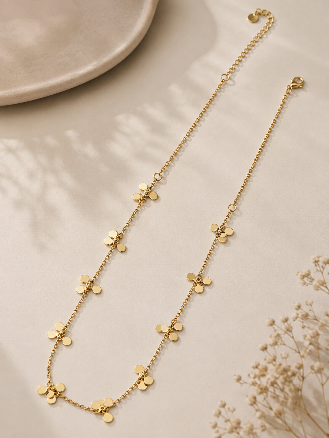 Choker Esferinhas Achatadas na Cartier MontClair Ouro 18k