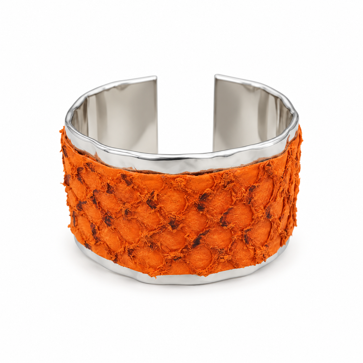 Scarlat SKU 15263 foto 1 | Bracelete Couro de Tilápia Ouro 18k