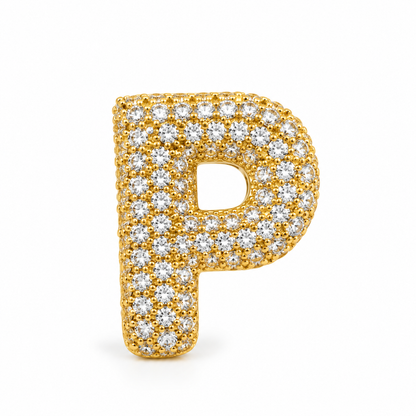 Scarlat SKU 15121 foto 1 | Pingente Letras Puffers Cravejadas Ouro 18k
