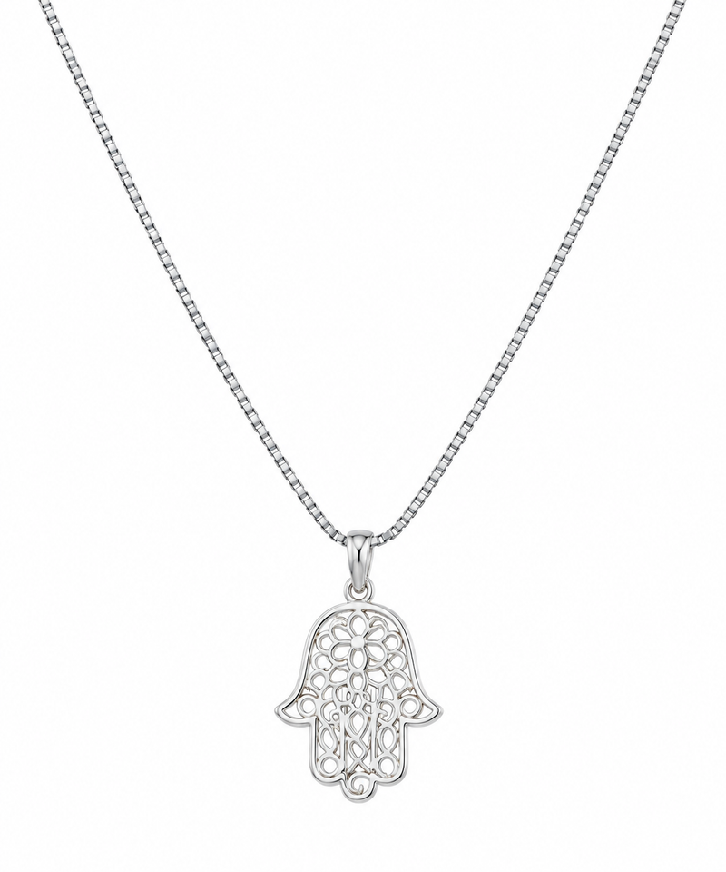 Colar Mão Hamsa Prata 925