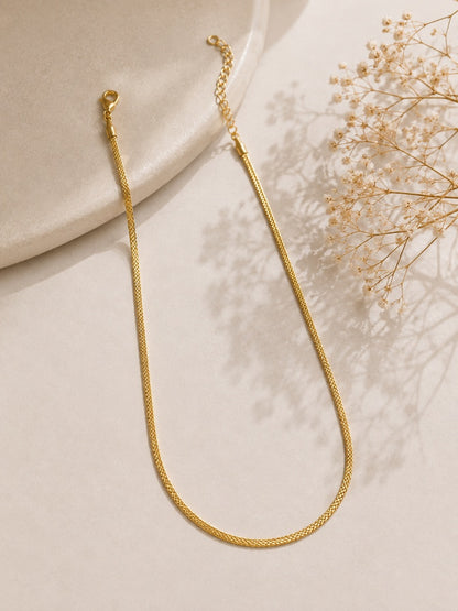 Choker Veneziana 1mm Dupla MontClair Ouro 18k