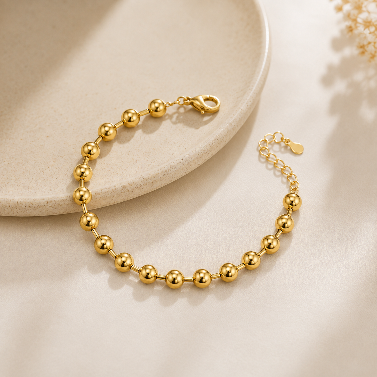 Pulseira Esferas com Separador MontClair Ouro 18k