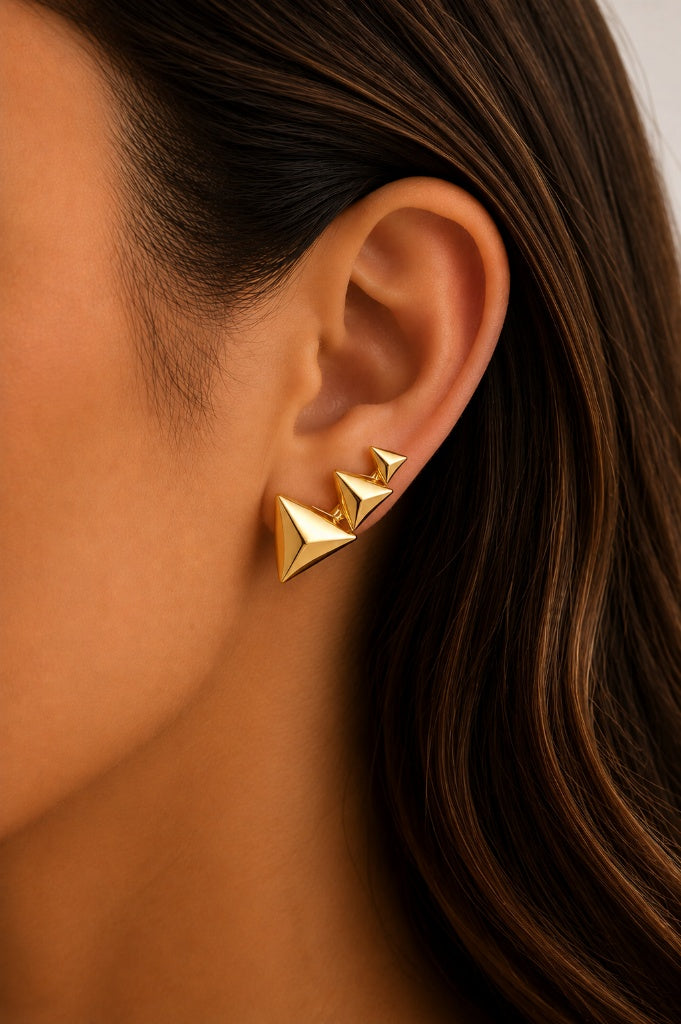 Brinco EarCuff Desregular Ouro 18k