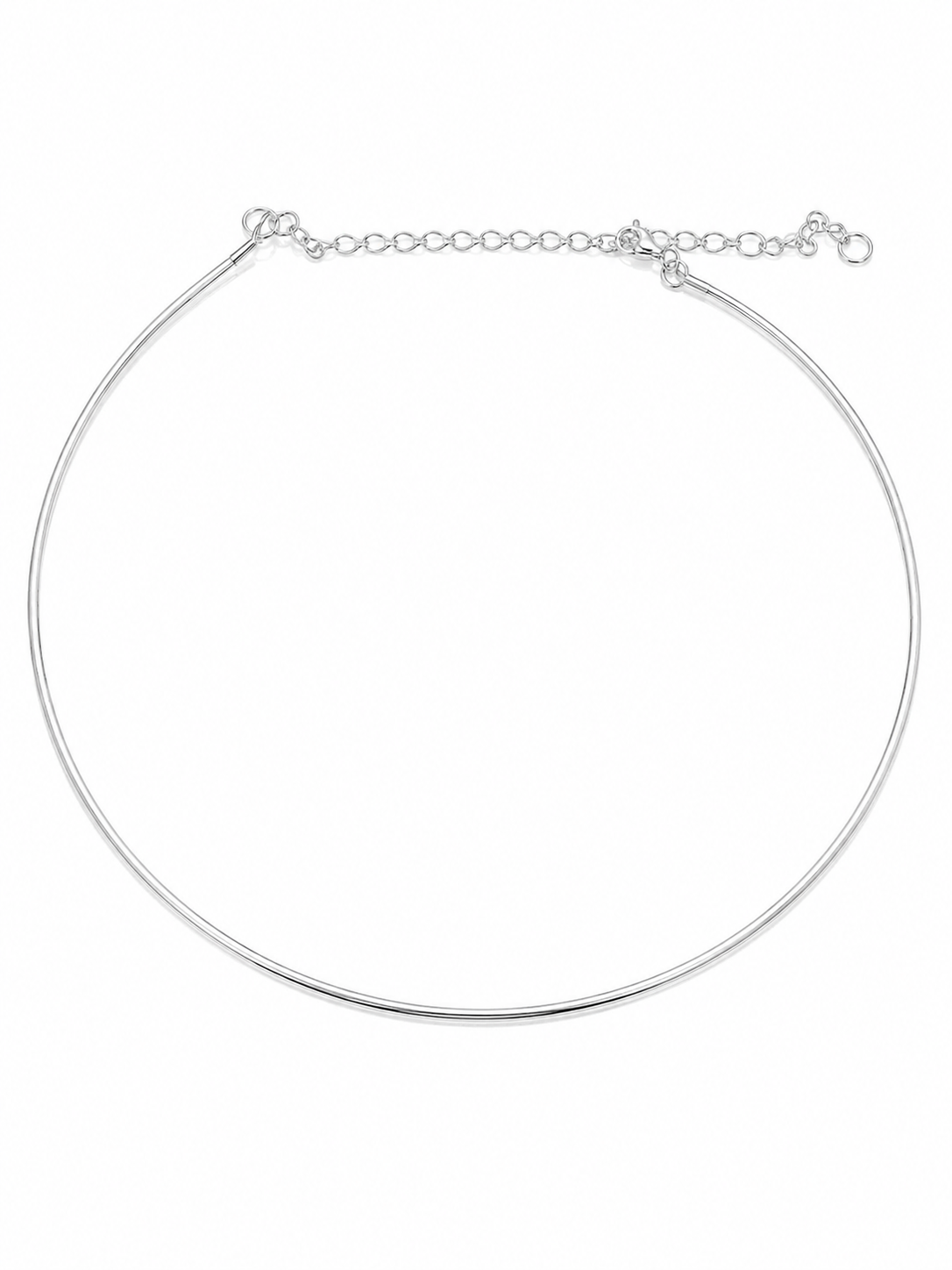 Choker Aro com Cartier Ródio Branco