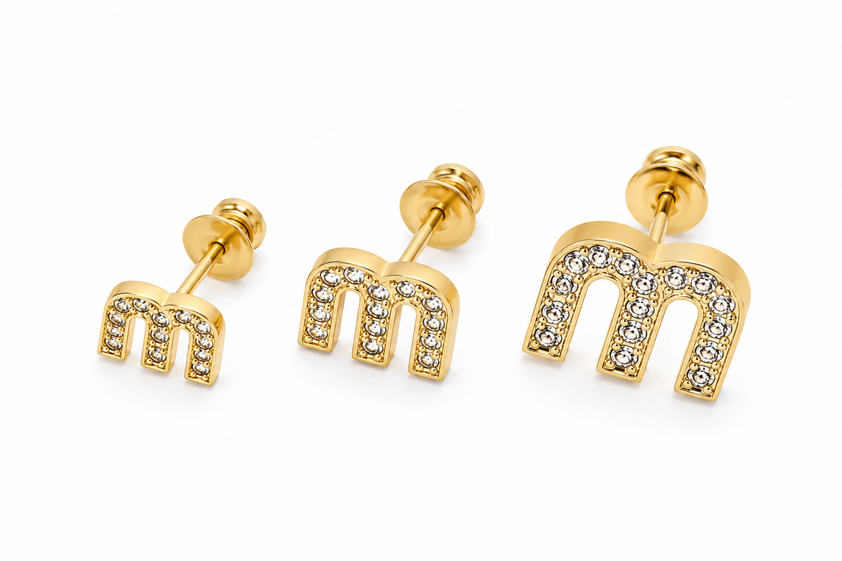 Brinco Trio Inspiração Mimiu Cravejado Ouro 18k