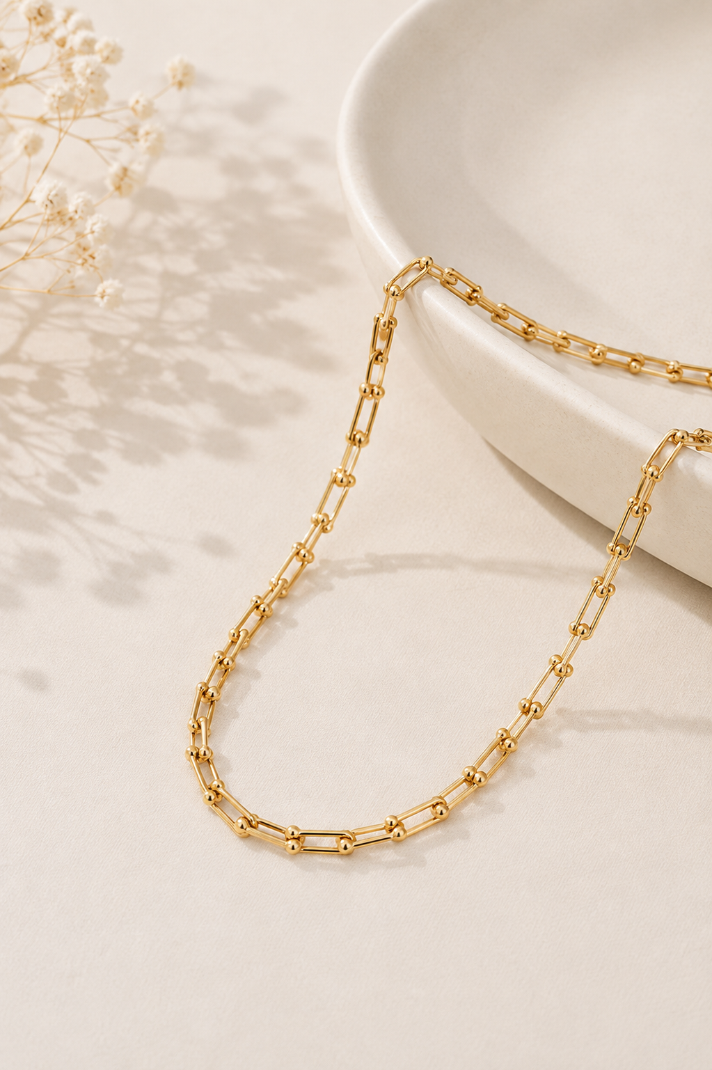 Corrente Inspiração Cartier Ouro 18k