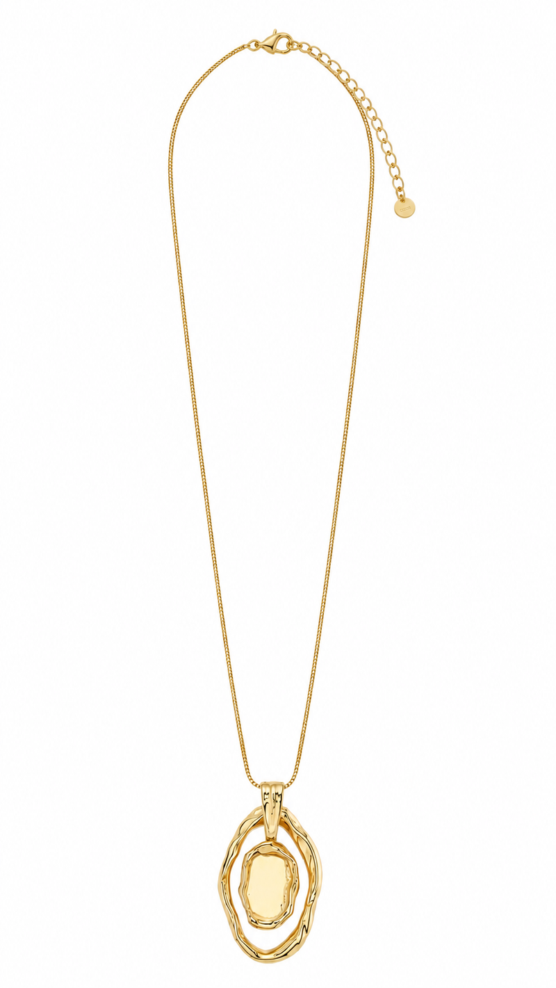 Colar Orgânico Liso Ouro 18k