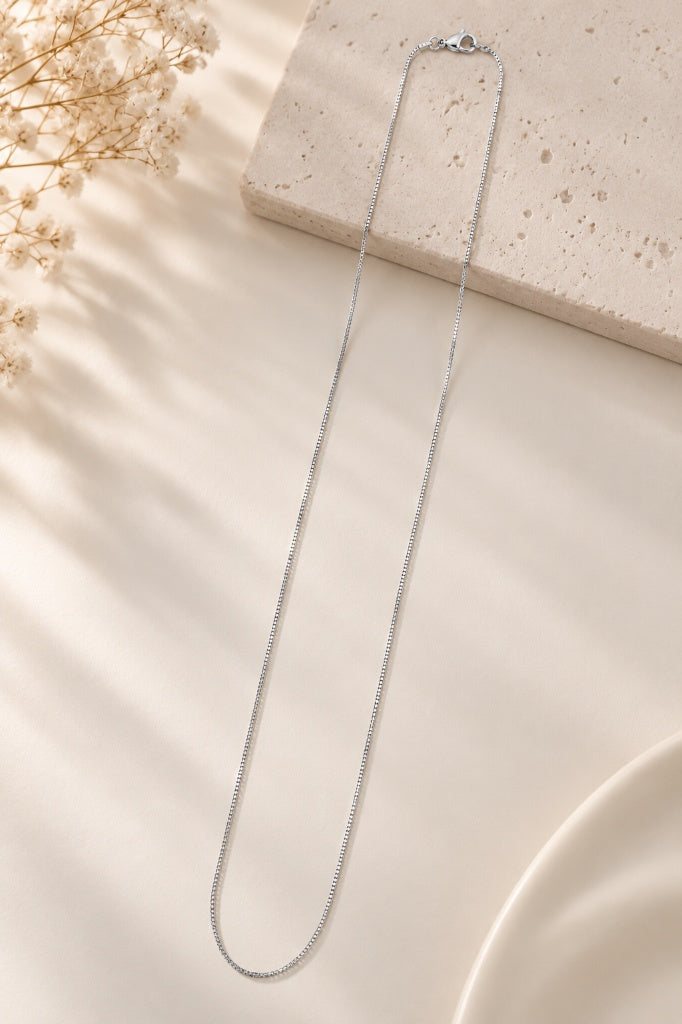Corrente Veneziana Ródio Branco