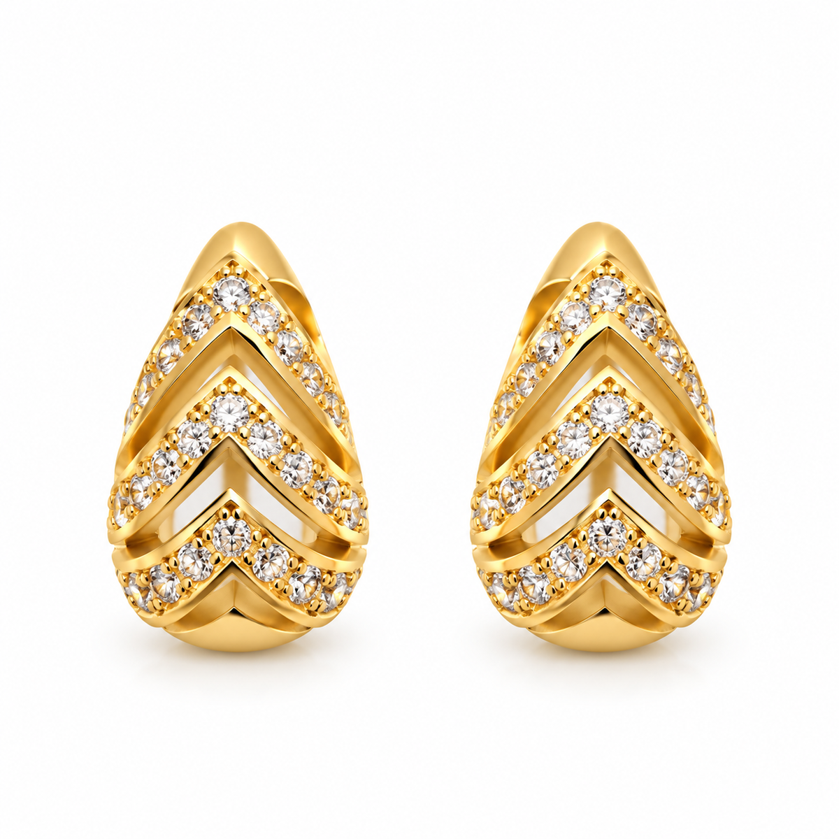Brinco Zara Gota Aberta P Ouro 18k
